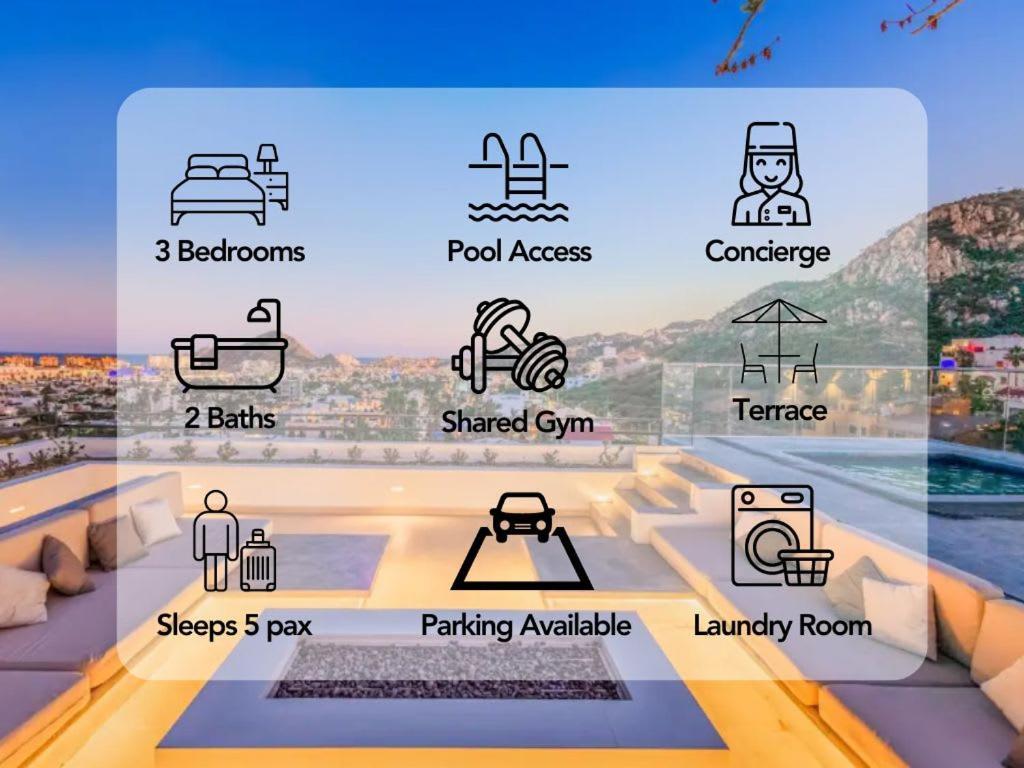 Cabo Penthouse Rooftop Pool Walk To Marina Cabo San Lucas
