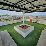 Solar House With Arch View Rooftop