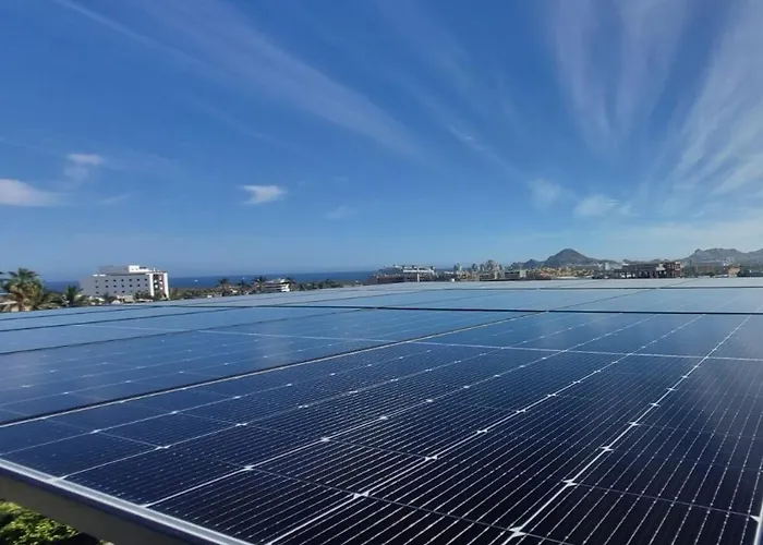 Solar House With Arch View Rooftop