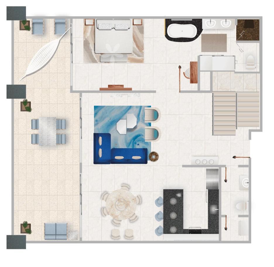 Residential Retreat 3 Bedroom Loft Garza Blanca & Apartment