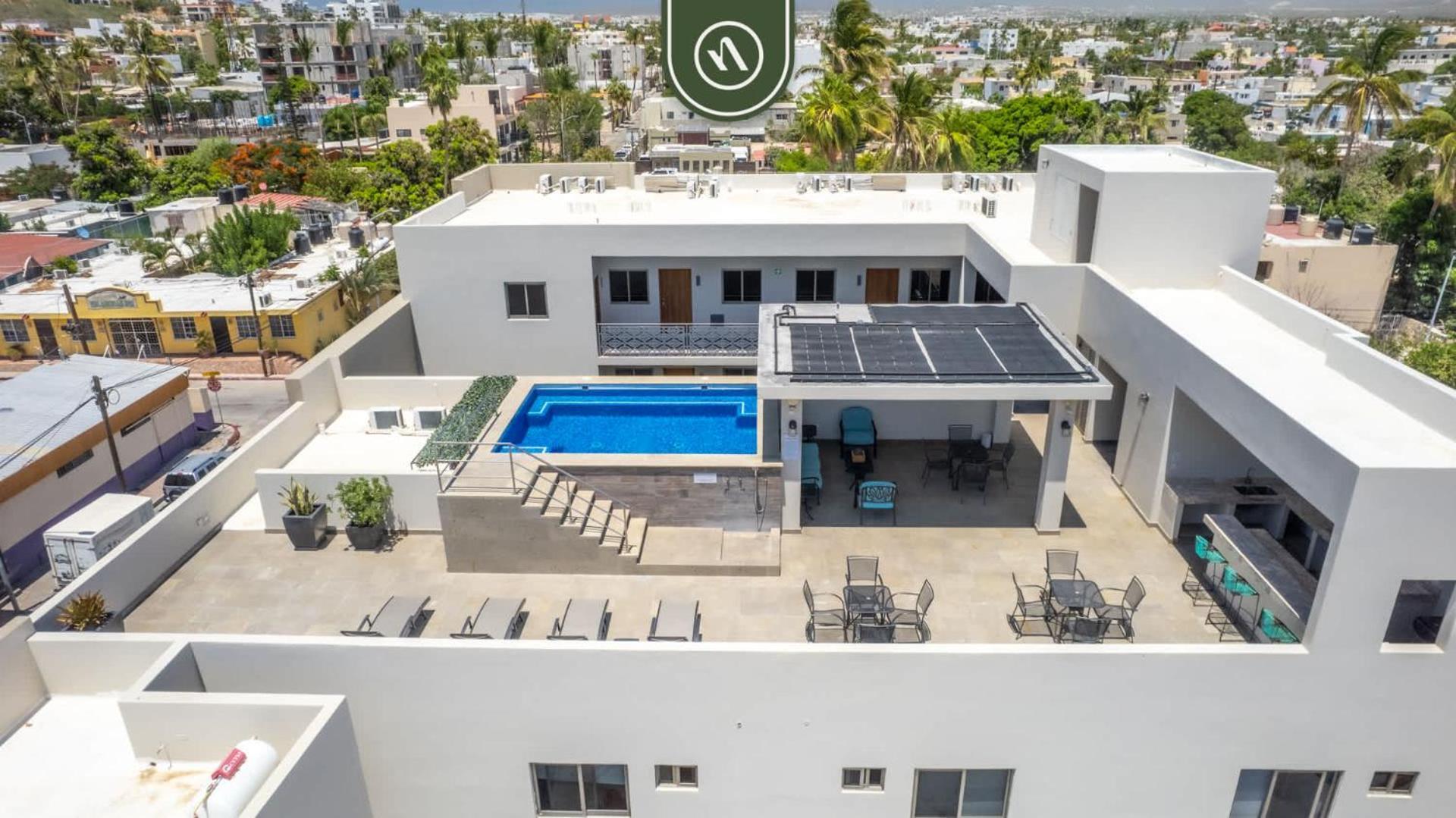 Apartment 1br With King Bed - Rooftop Pool - Near Downtown Cabo San Lucas
